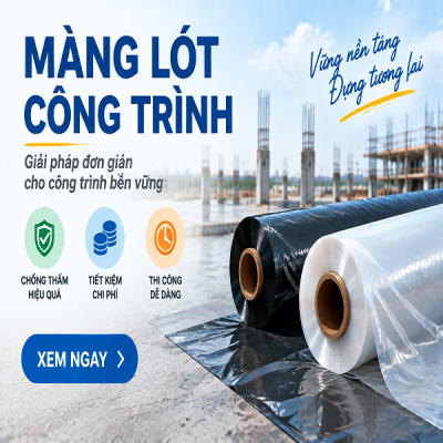 MÀNG LÓT CÔNG TRÌNH CHỐNG THẤM – MÀNG PE LÓT SÀN, LÓT BÊ TÔNG