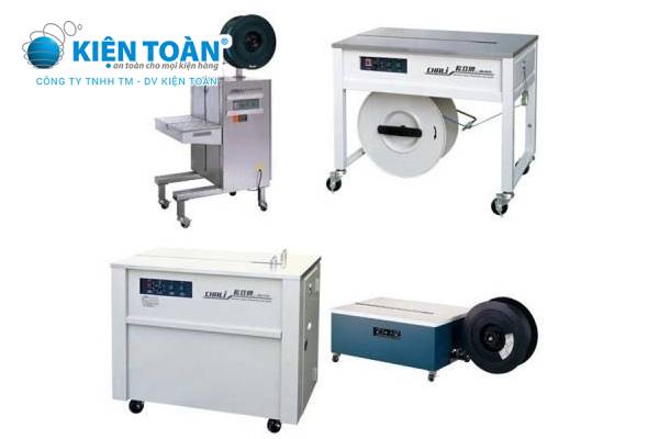 Máy đóng đai bán tự động và máy đóng đai tự động cho doanh nghiệp sản xuất