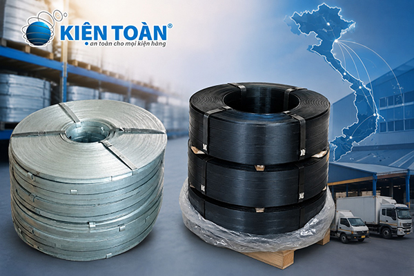 Kiện Toàn cung cấp dây đai thép tại TP HCM và giao hàng toàn quốc.