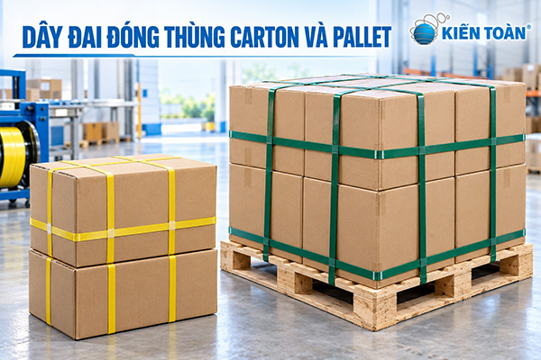 Dây đai kiện hàng dùng đóng thùng carton và pallet