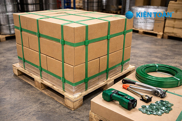 dây đai PET đóng pallet