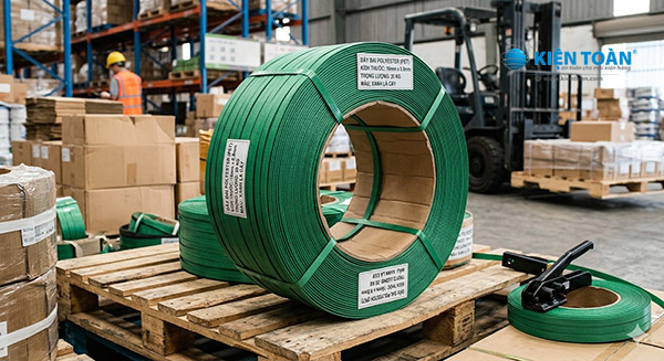 dây đai polyester trong vận chuyển hàng