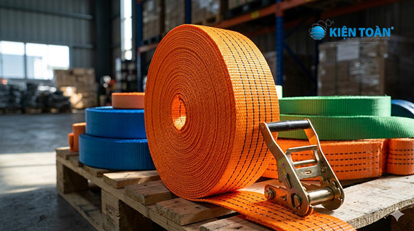 dây đai polyester buộc pallet