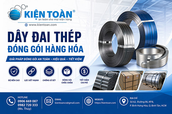 Dây đai thép đóng gói hàng hóa