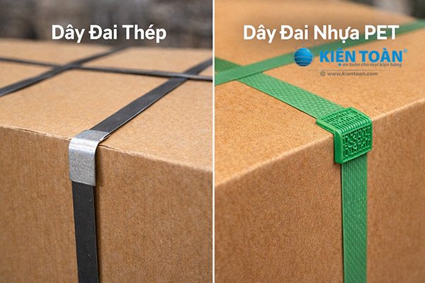 dây đai thép và dây đai PET