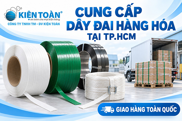 Kiện Toàn cung cấp dây đai hàng hóa TP HCM và giao toàn quốc