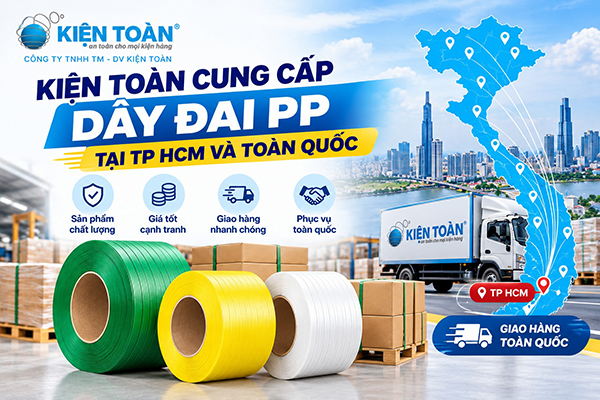 Kiện Toàn cung cấp dây đai PP tại TP HCM và toàn quốc