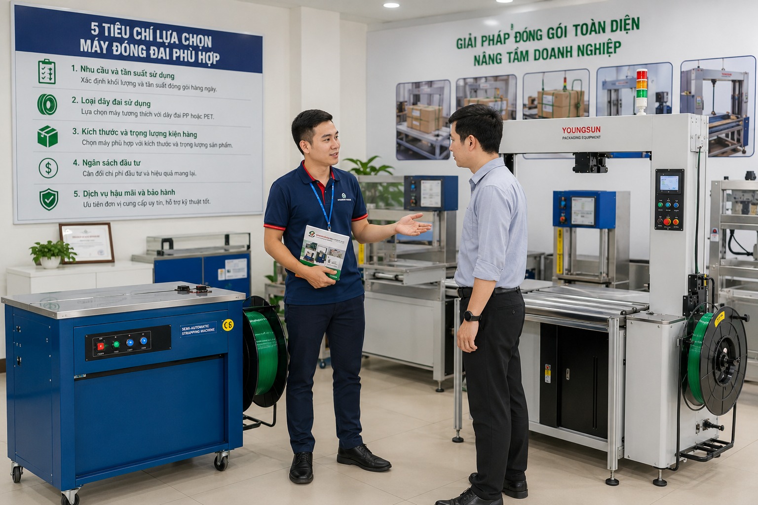 Kinh nghiệm lựa chọn máy đóng đai phù hợp
