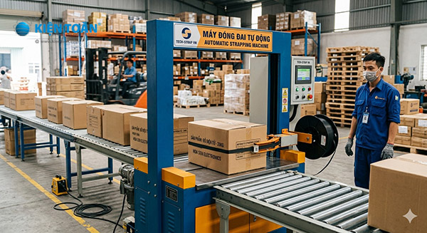 máy đóng đai tự động