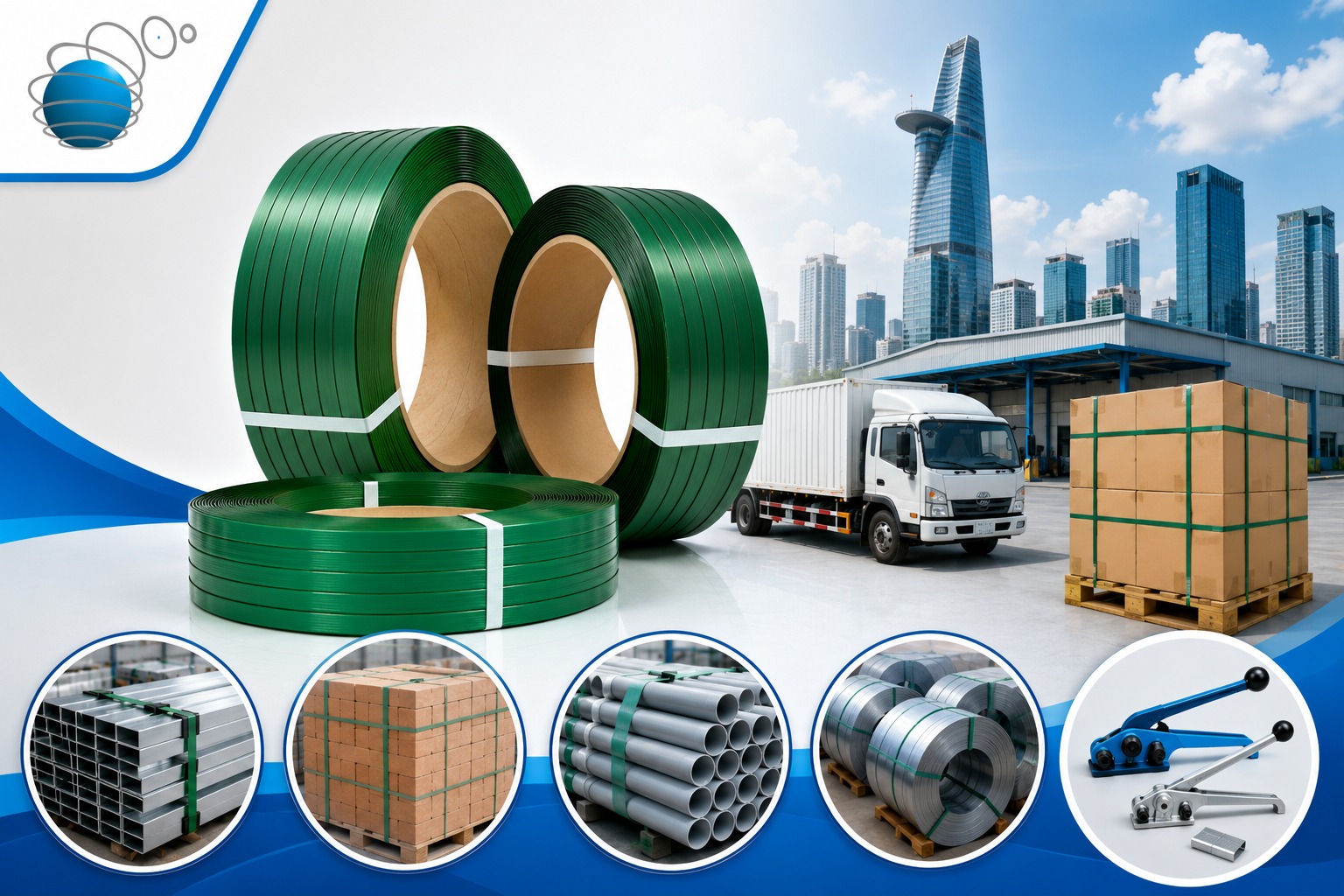 Nguồn dây PET phục vụ doanh nghiệp tại TP HCM và các tỉnh thành.