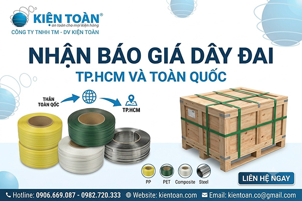 Nhận báo giá dây đai TP HCM và toàn quốc tại Kiện Toàn