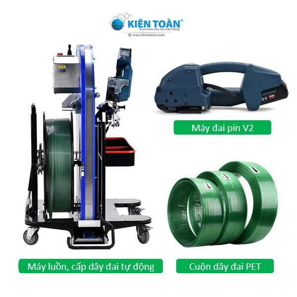 Máy đóng đai và cuộn dây PET giao toàn quốc