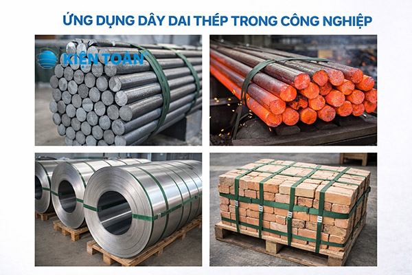ứng dụng dây đai thép trong công nghiệp